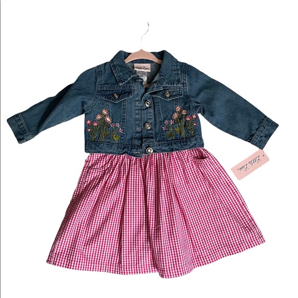 Precious Bundled Jean Jacket and 2 Dresses - Picture 3 of 5